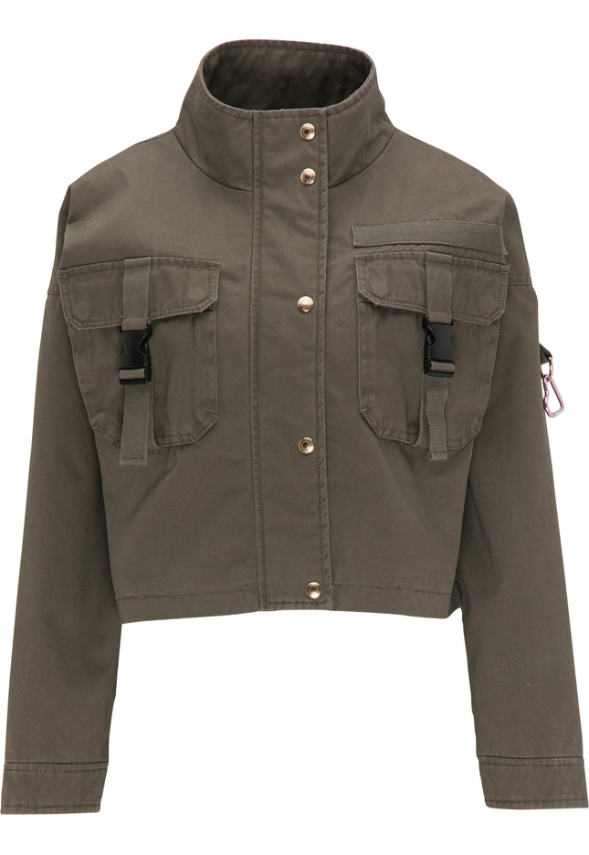 myMo Damen Cropped Jacke