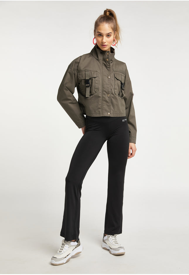 myMo Damen Cropped Jacke