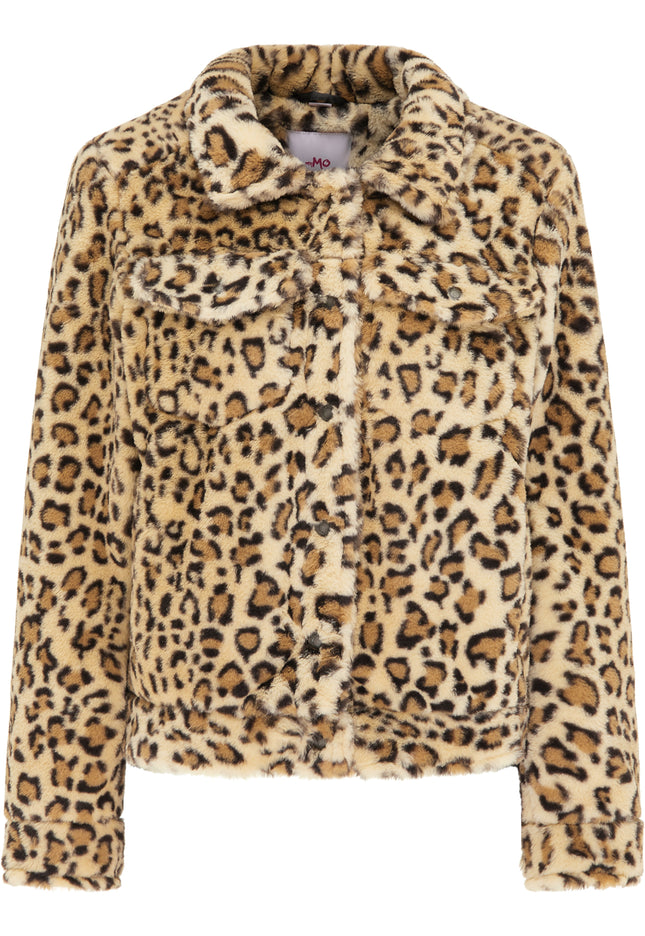 myMo Damen Kunstpelzjacke