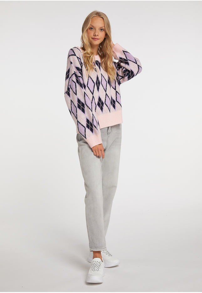 myMo Damen Strickpullover