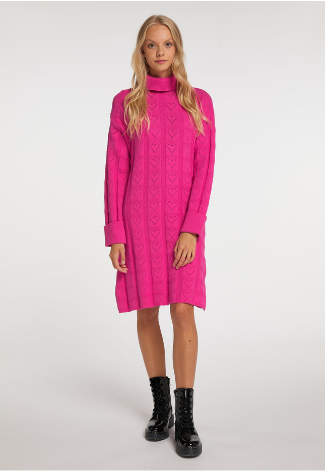 myMo Damen Strick Kleid