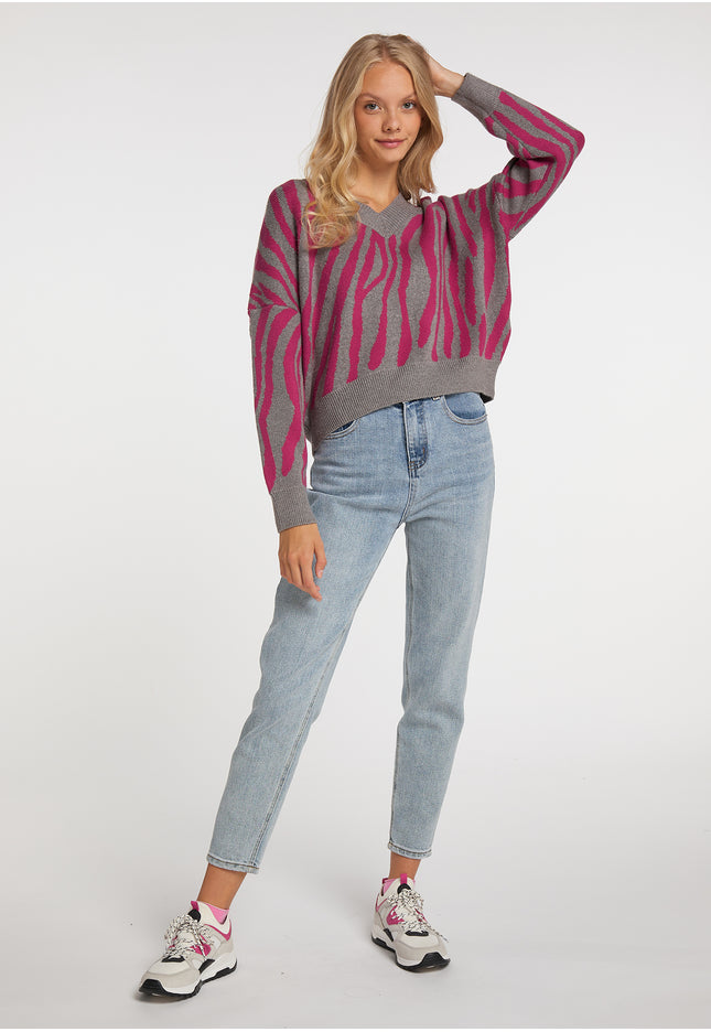myMo Damen Strickpullover
