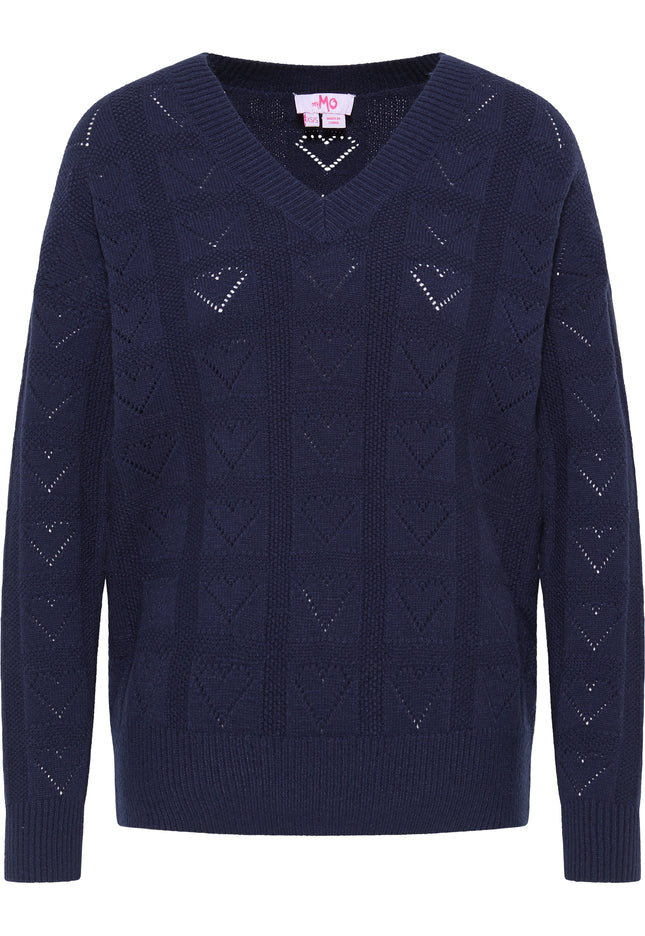 myMo Damen Strickpullover
