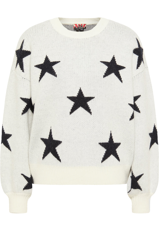myMo ROCKS Damski Sweter Dzianinowy
