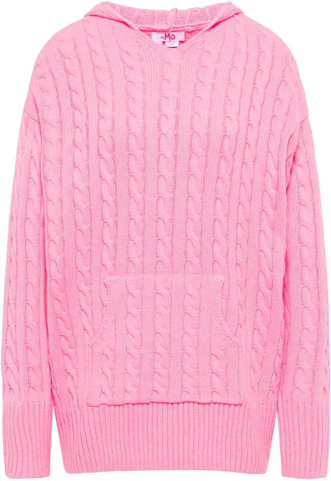 myMo Damen Strickhoodie