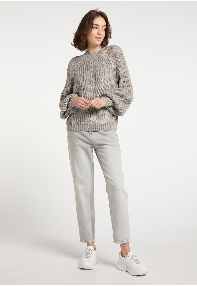 myMo Damen Strickpullover