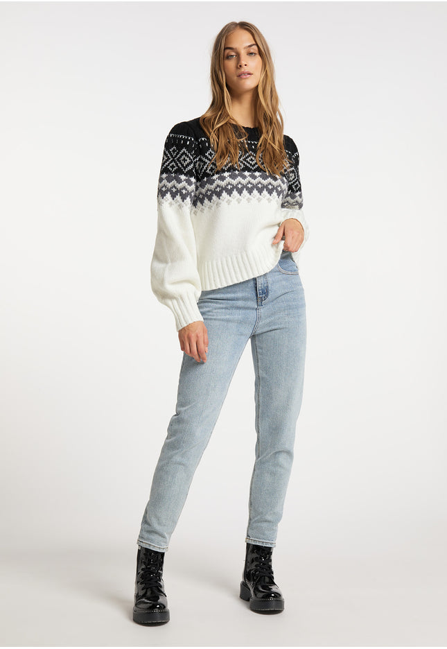 myMo Damen Strickpullover