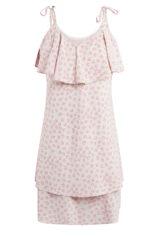 myMo Damen Kleid mit Rüsche