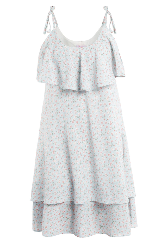 myMo Damen Kleid mit Rüsche