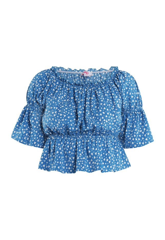 myMo Damenbluse mit Herzdruck