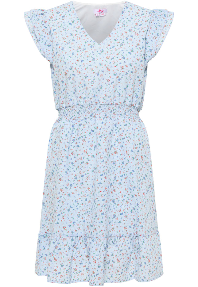 myMo Damen Karo Druck Kleid