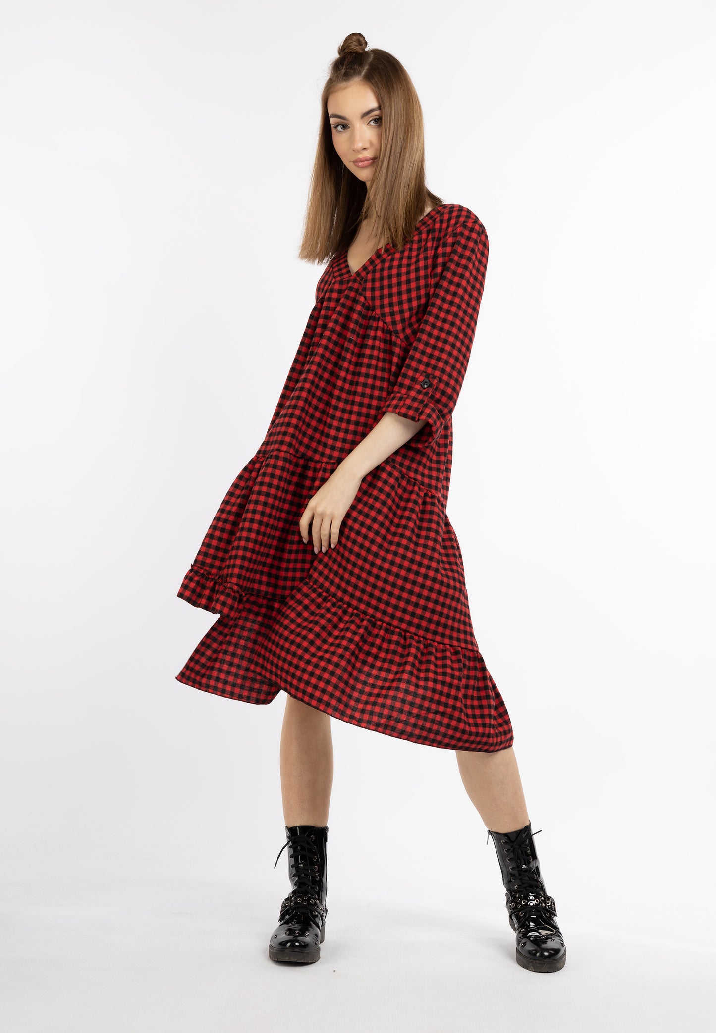 myMo ROCKS Damen Midi Kleid