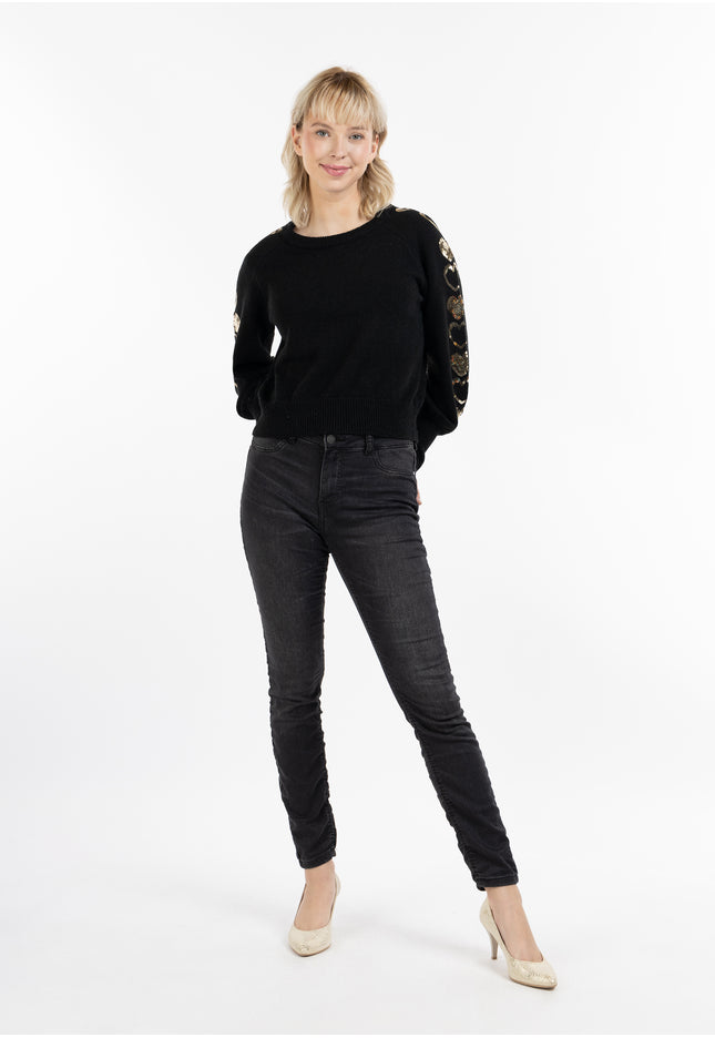 myMo Damen Strickpullover