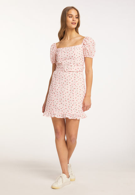 myMo Sukienka Mini z Krótkim Rękawem dla Kobiet Kleid