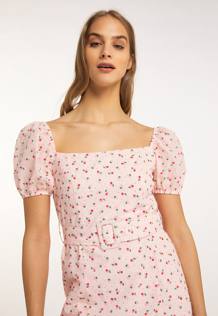 myMo Sukienka Mini z Krótkim Rękawem dla Kobiet Kleid