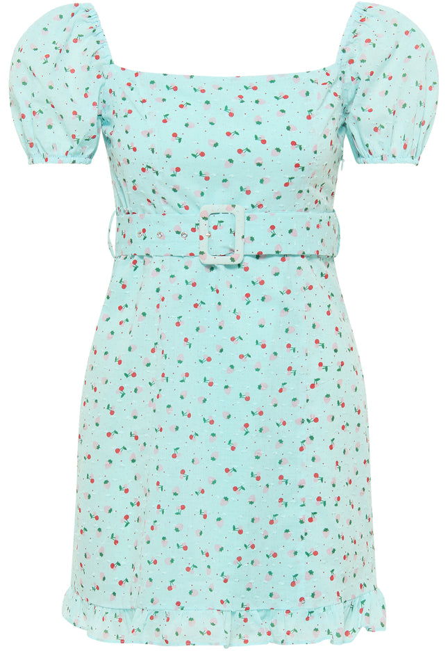 myMo Damen Kurzarm Mini Kleid