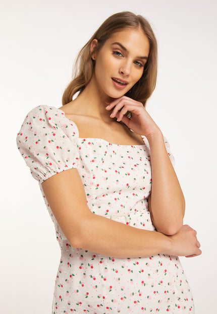 myMo Sukienka Mini z Krótkim Rękawem dla Kobiet Kleid