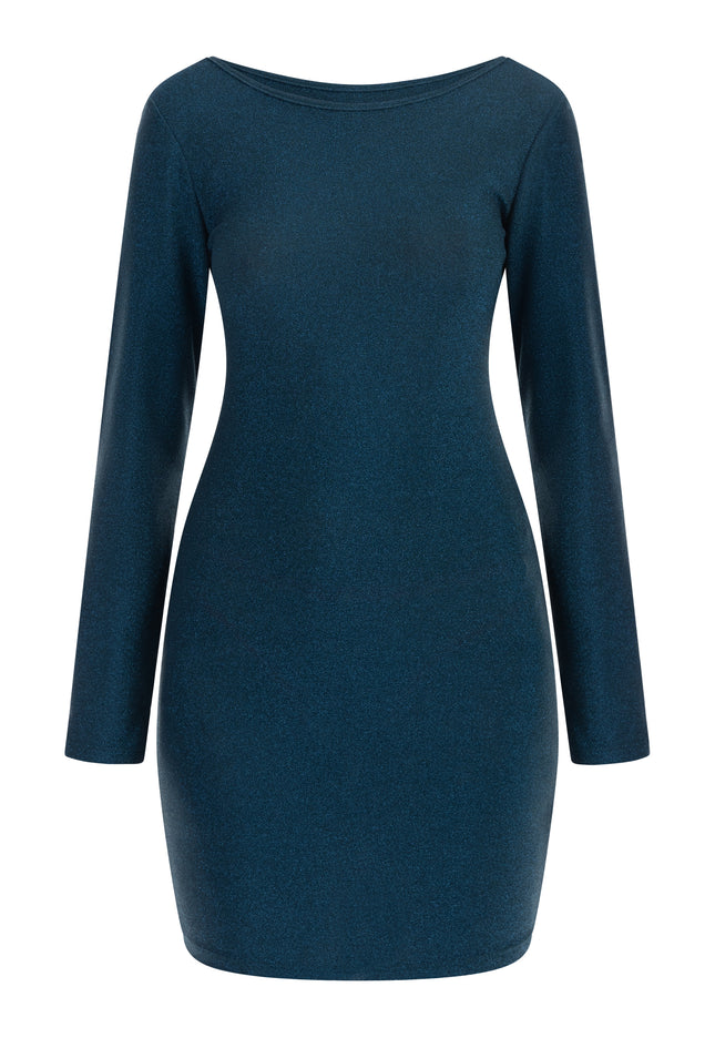 myMo at night Damen Strick Langarm Kleid Mini