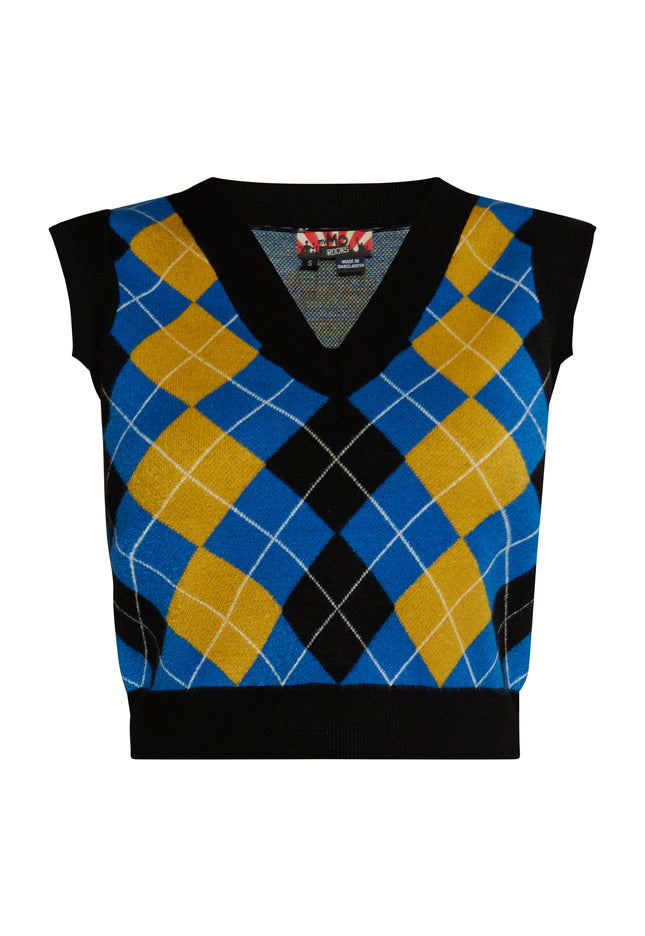 myMo ROCKS Damen Strickpullover Weste
