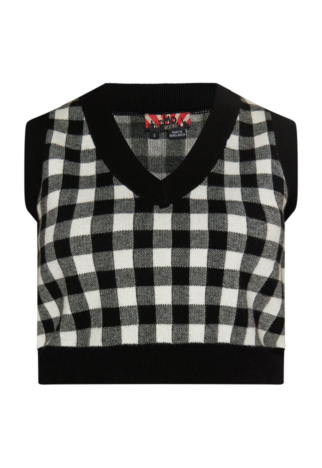 myMo ROCKS Damen Strickpullover-Weste