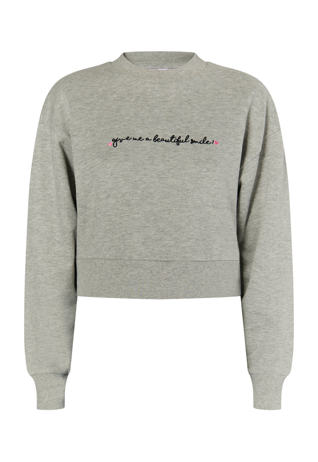 myMo Damen Cropped Sweatshirt