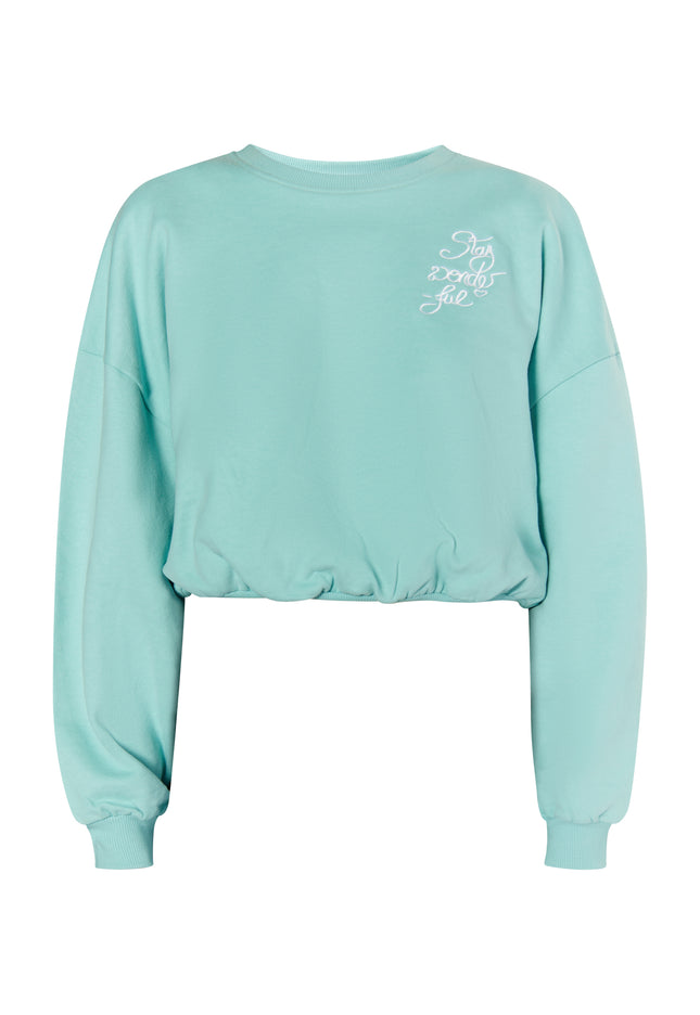 myMo Damen Cropped Sweatshirt
