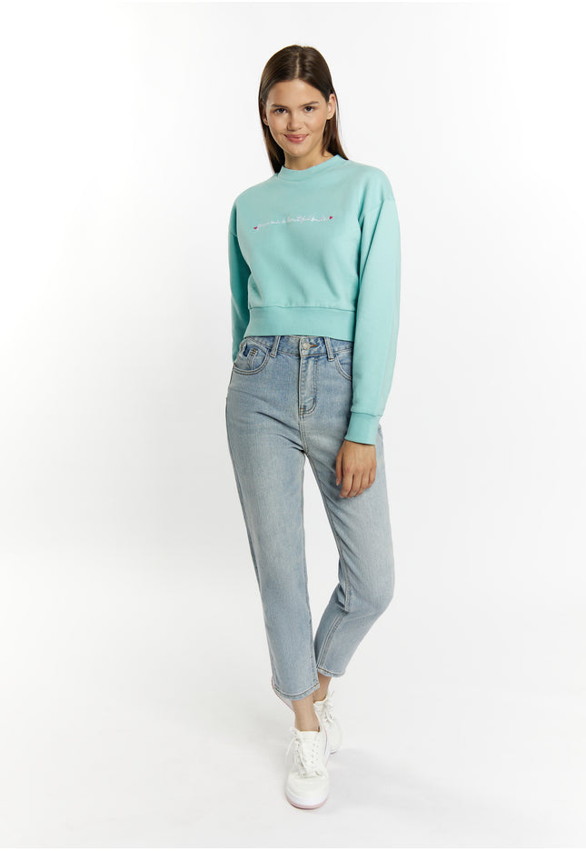 myMo Damen Cropped Sweatshirt