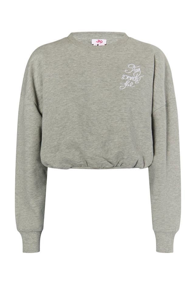 myMo Damen Cropped Sweatshirt