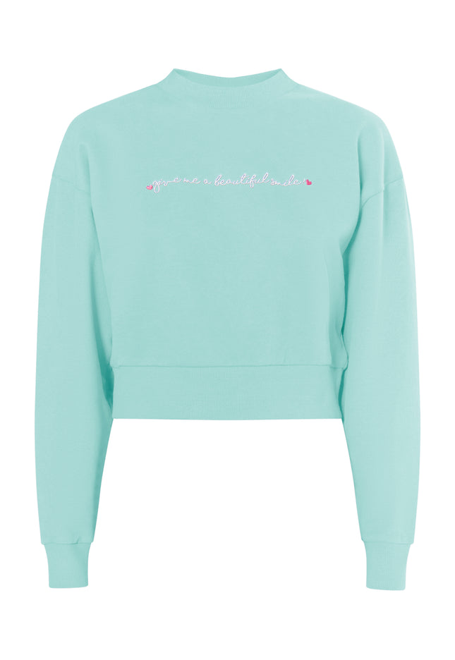 myMo Damen Cropped Sweatshirt