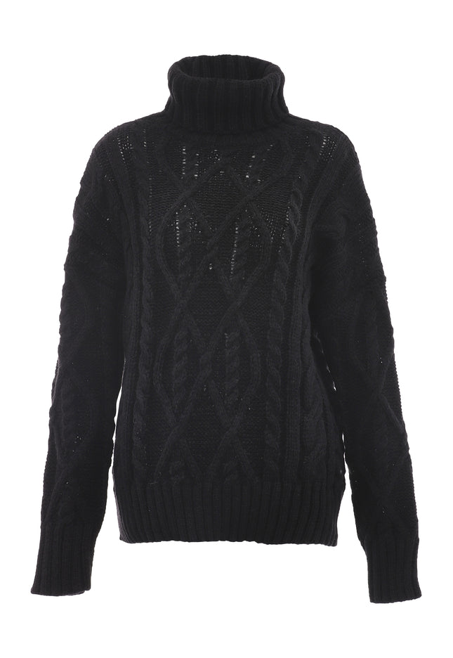 myMo Damen Rollkragenpullover