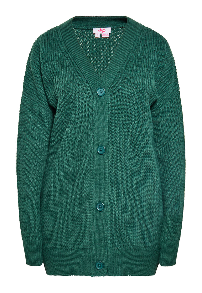 myMo Damen Oversized Strickjacke