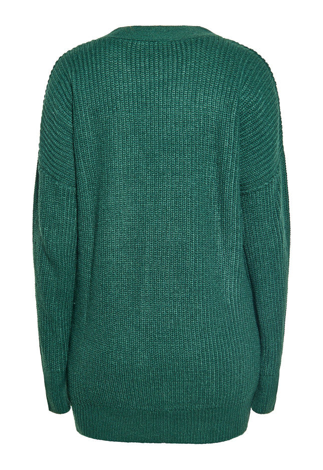 myMo Damen Oversized Strickjacke
