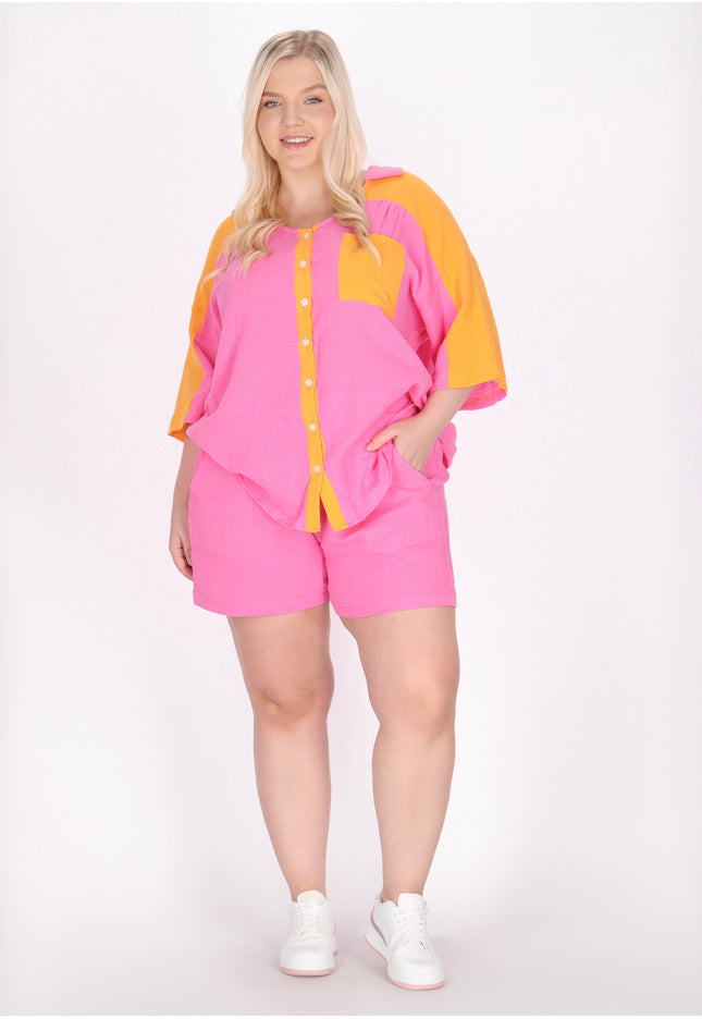 myMo Damen Plus Size Shorts