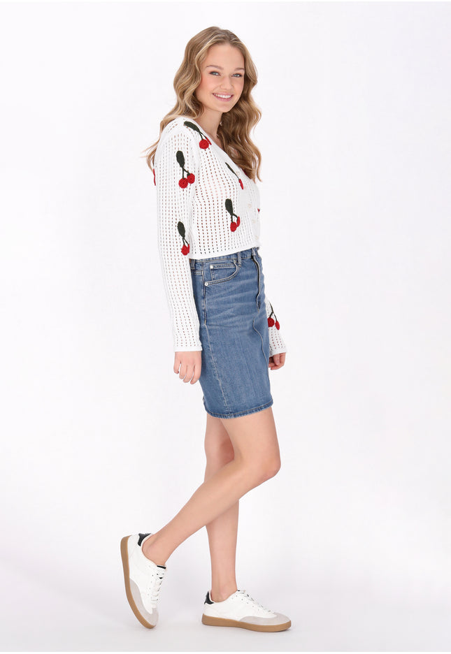myMo Damen Strickjacke