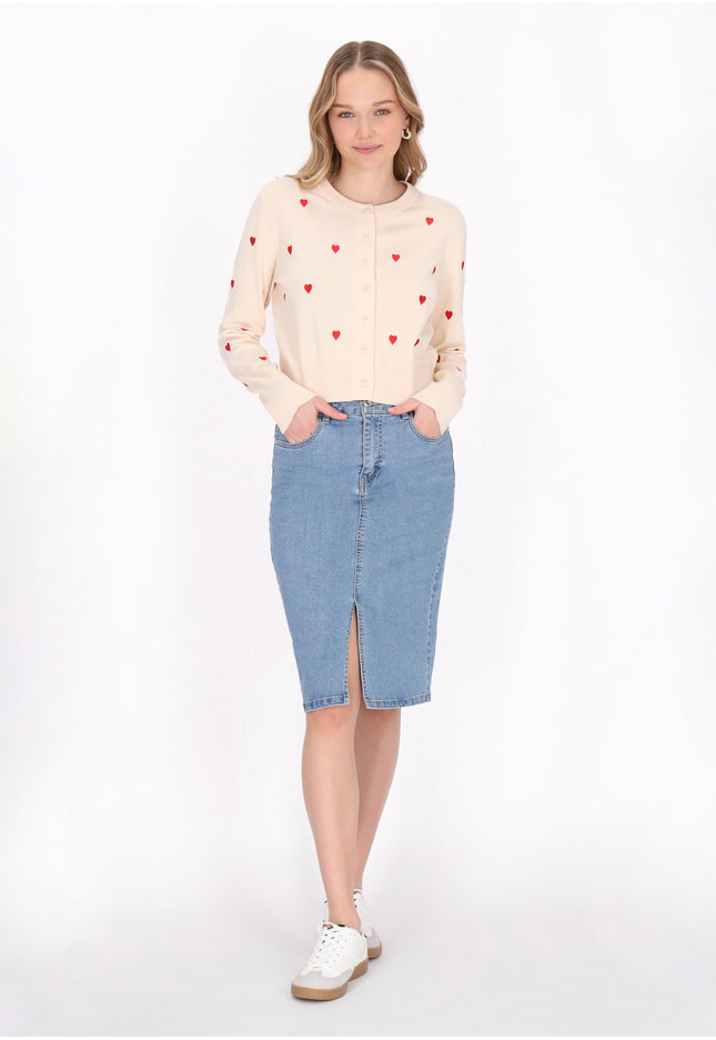 myMo Damen Strickjacke