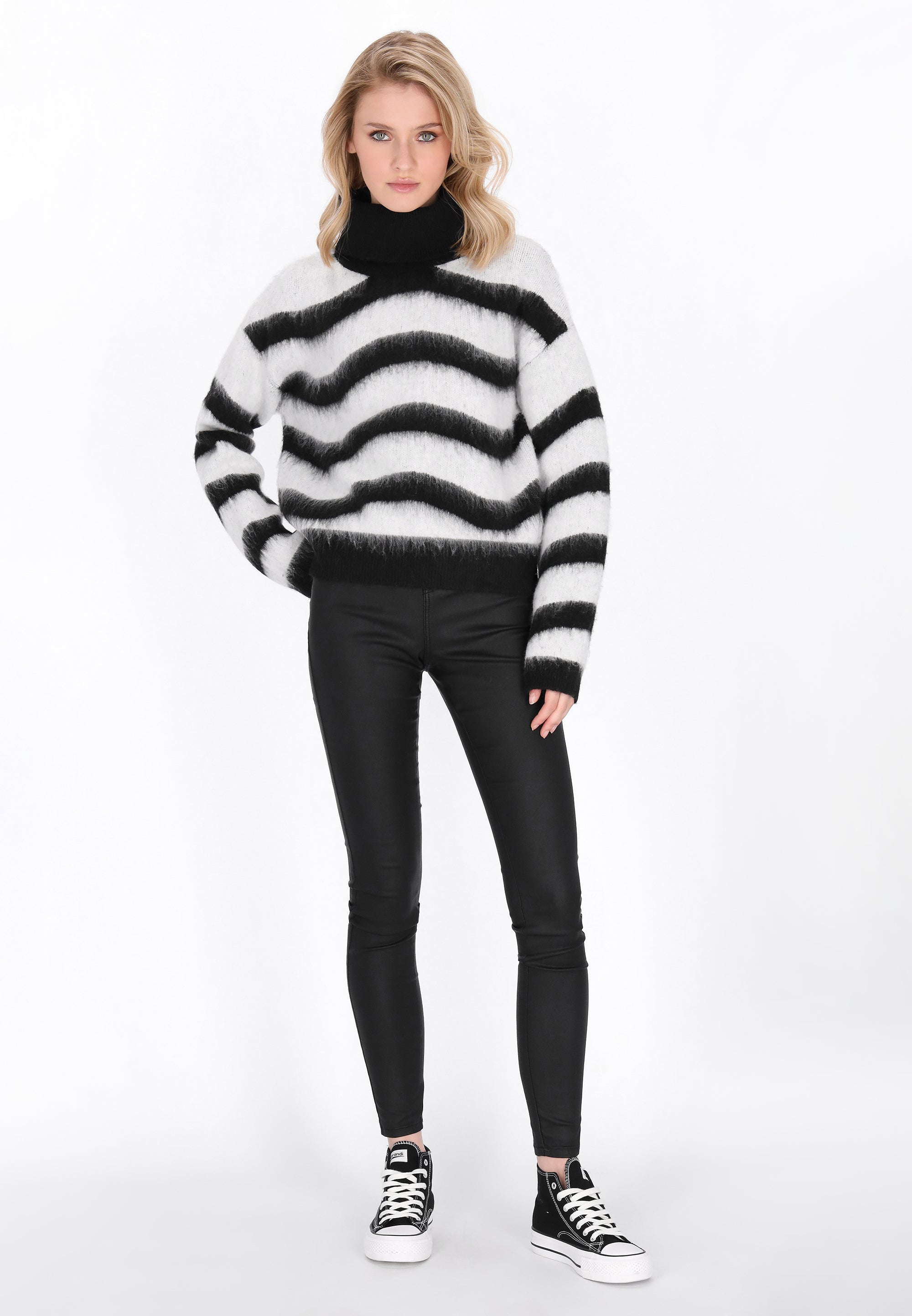 Black White