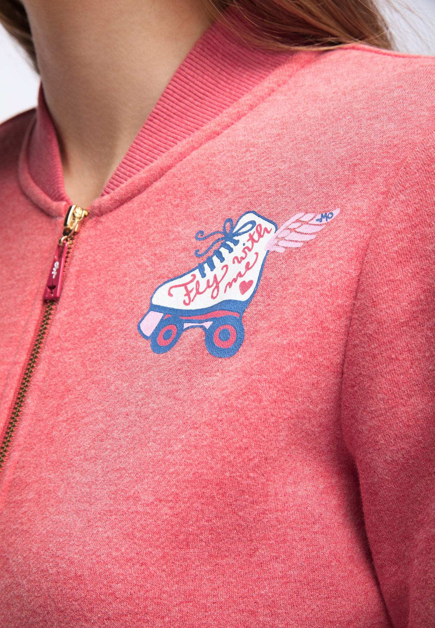 myMo Damen Lange Sweatjacke