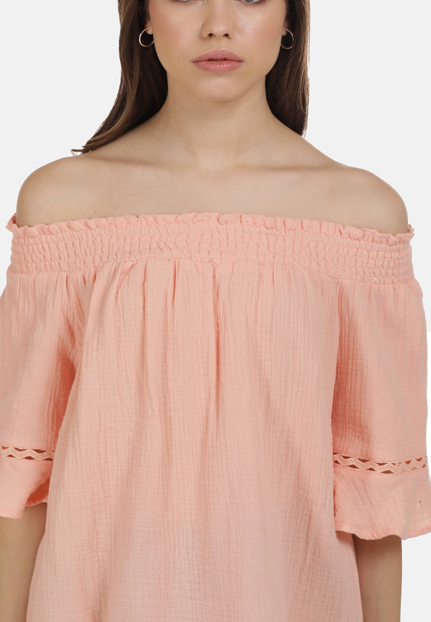 myMo Damen Carmen Bluse