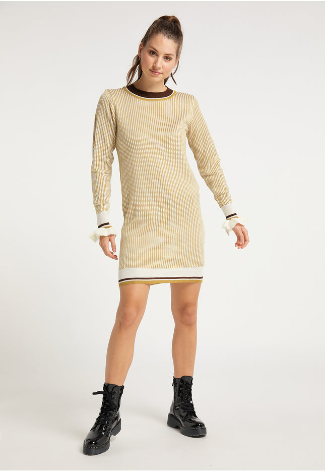myMo Damen Strick Kleid