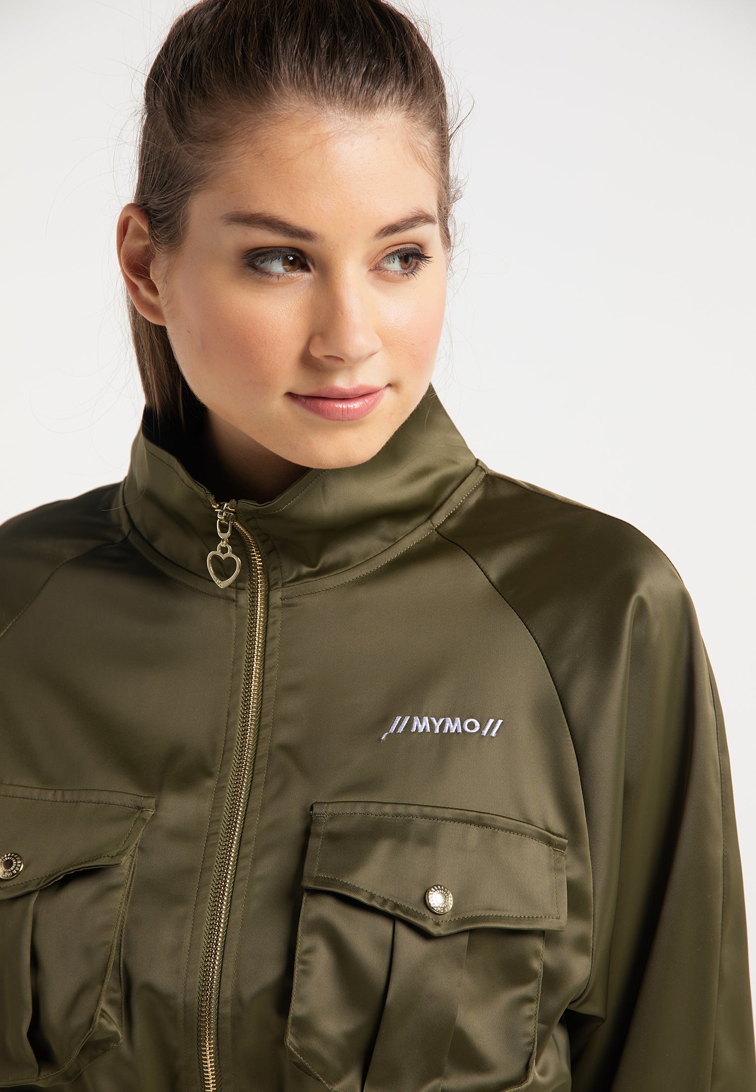 myMo Damen Cropped Jacke