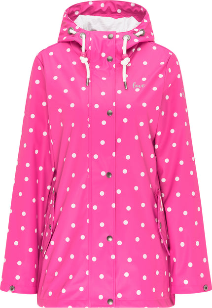 myMo Damen Regenjacke mit Punkten