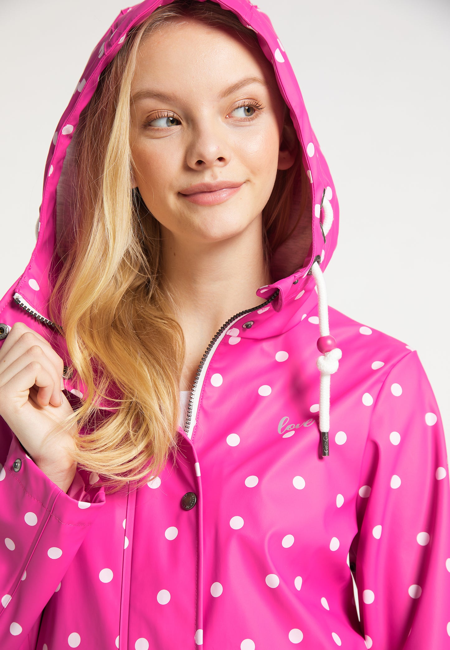 myMo Damen Regenjacke mit Punkten