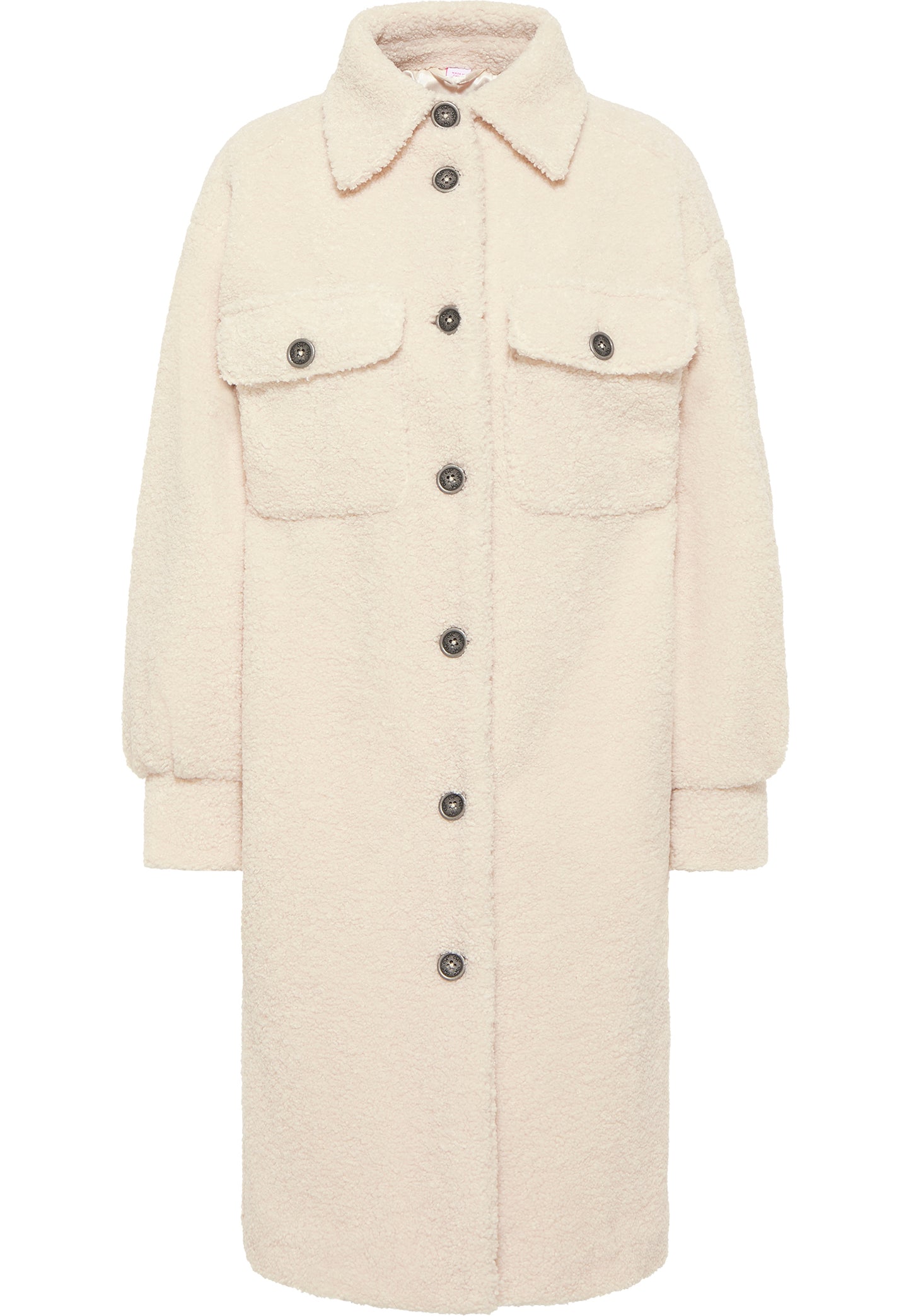 myMo Damen Kunstfellmantel