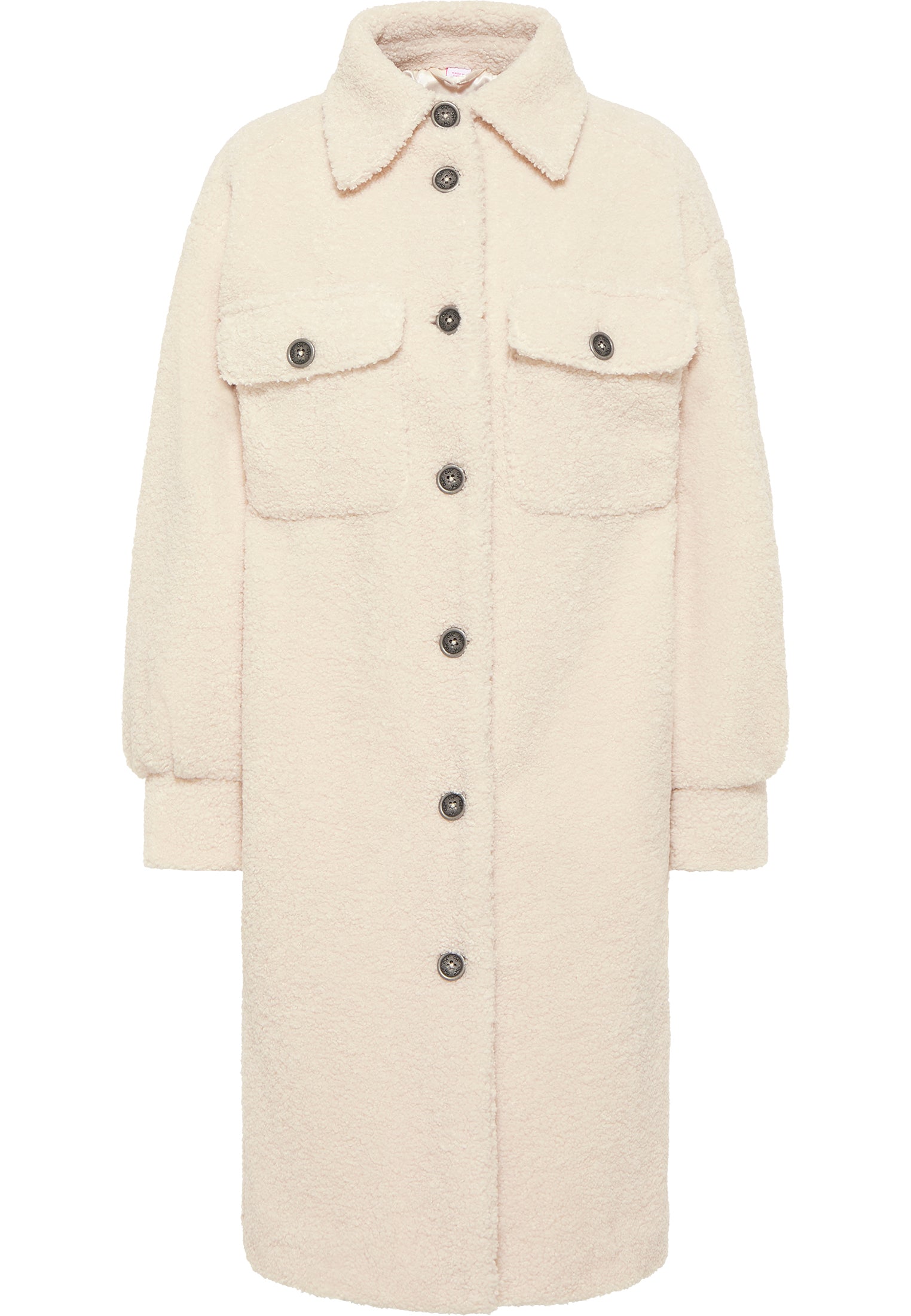 myMo Damen Kunstfellmantel