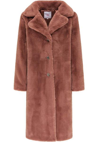 myMo damski płaszcz ze sztucznego futra