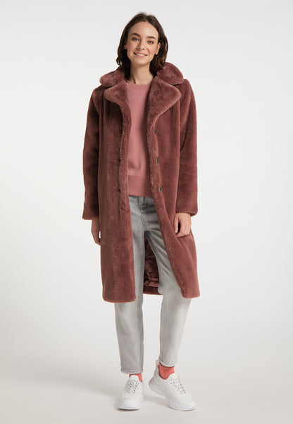 myMo damski płaszcz ze sztucznego futra