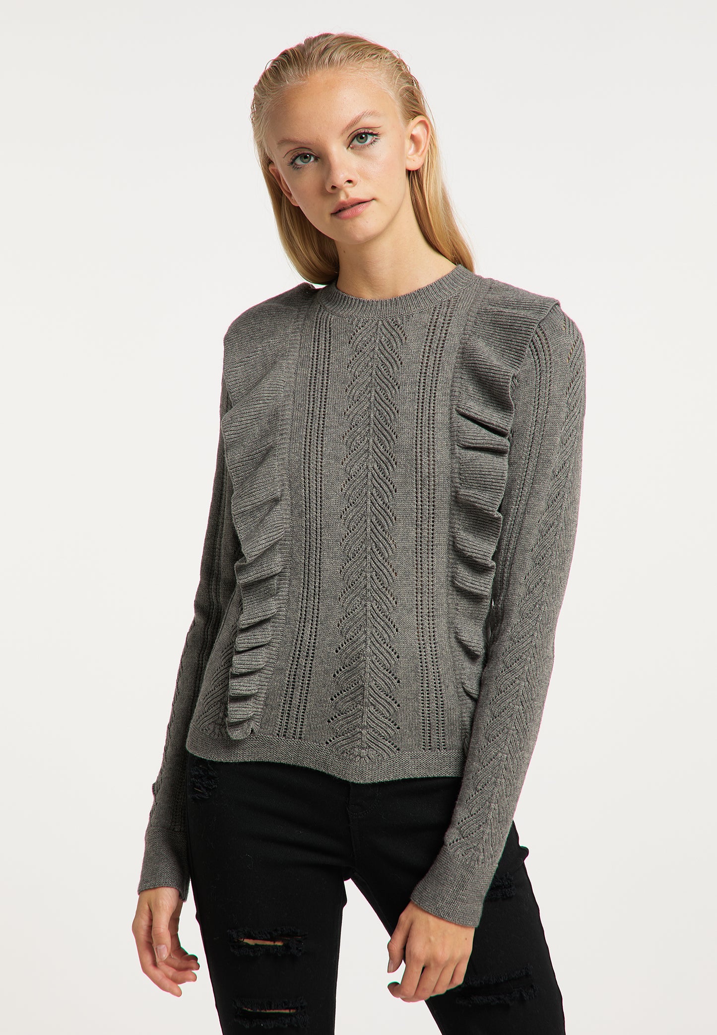 myMo ROCKS damski sweter dzianinowy