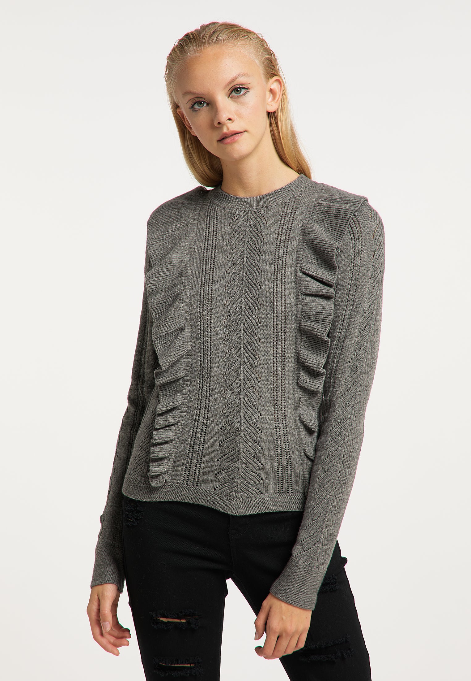 myMo ROCKS damski sweter dzianinowy