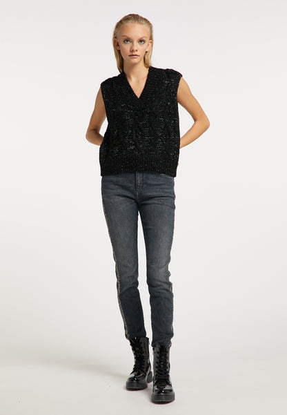 myMo ROCKS damska kamizelka dzianinowa