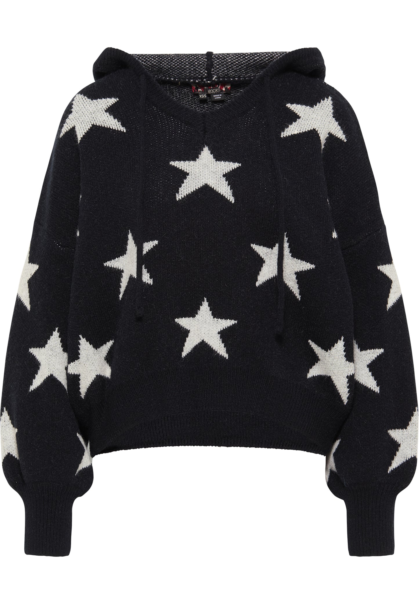 myMo ROCKS Damen Strickhoodie